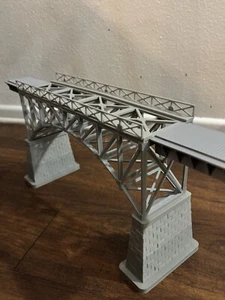 O Scale Arch Truss Bridge 22 Inches With Support Piers “unassembled Kit” - Picture 1 of 10