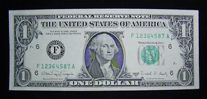 1988 A U. S. One Dollar $1 Fancy Scattered Ladder Serial Number 1-8 Note LOOK - Picture 1 of 24