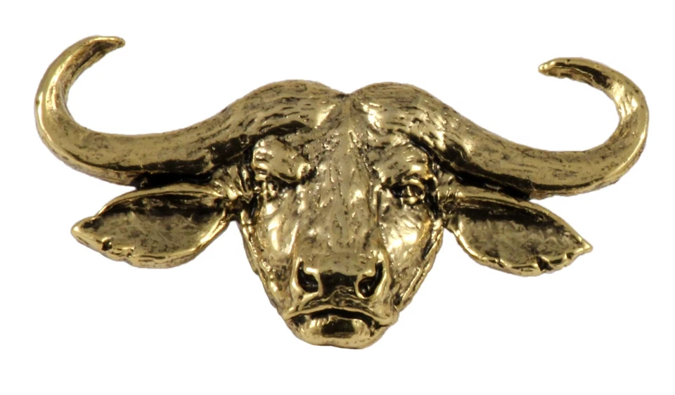 Pin o imán de solapa de búfalo del cabo africano, M090 Foto 1 de 1