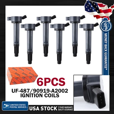 Bobinas de encendido calidad OEM 6 piezas UF-487/90919-A2002 para Lexus GS450h 2007-2016 Foto 1 de 4