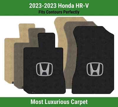 Alfombrillas delanteras Lloyd Luxe para Honda HR-V '23 con logotipo Honda H plateado sobre negro Foto 1 de 4