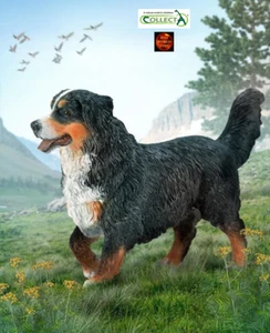 Berner Berghund Spielzeug Modellfigur von CollectA 88801 Kuchenaufleger Neu - Bild 1 von 3