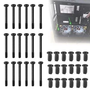 Lot de 80 vis pour ventilateur de boîtier d'ordinateur vis M5 x 8 mm pour boî... - Afbeelding 1 van 8