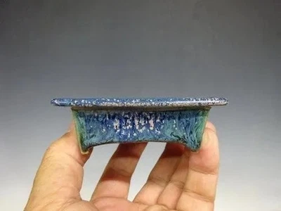 Olla Bonsai Japonesa FUKA Firmada Verde Bonze Rosa Flujo Esmaltado Rctgl w3.5" *1448 8 Foto 1 de 4