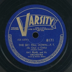 78tk-dance-VARSITY 8171-Ray Pearl O-(Sky Fell Down/It's a Blue World) - Imagen 1 de 2