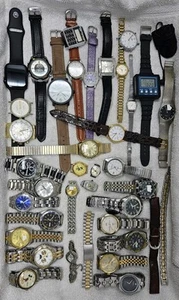 LOTE de 36 relojes sin probar como está Timex Casio Seiko Disney Lorus relojes estilo libre - Imagen 1 de 22