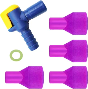 Bite Valve Replacement 4 Pack with Shutoff Valve O-Ring for Hydration Pack Tube. - Picture 1 of 11