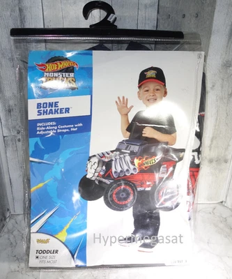 Spirit Halloween Hot Wheels Niño Pequeño Coctelera de Huesos Paseo-Along Disfraz Monster Truck Foto 1 de 4