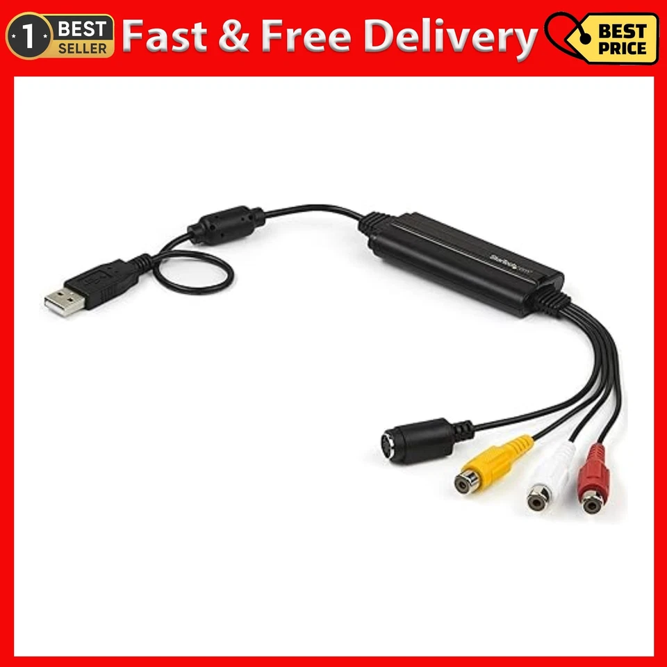 StarTech.com USB Video Capture Adapter Cable - S-Video/Composite to USB 2.0 S... - Image 1 of 4