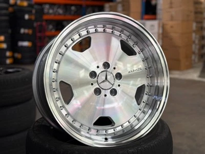 Nuevo 18x8.5 18x9.5 Aero Classic Mercedes W211 W210 CLS Plateado Pulido (4 Ruedas) Foto 1 de 4