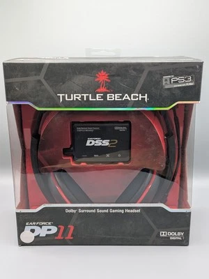 Turtle Beach Ear Force DP11 Black Headband Headsets w/ DSS2 PS3 PC Mac New - Image 1 of 4