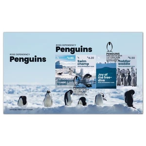 Ross Dependency 2025 PENGUINS M/S FDC - Picture 1 of 1