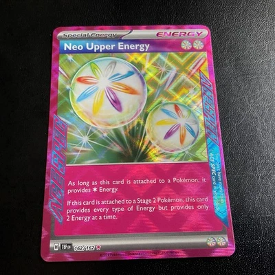Pokemon Neo Upper Energy 162/162 SV05: Temporal Forces ACE SPEC Rare NM - Image 1 of 2