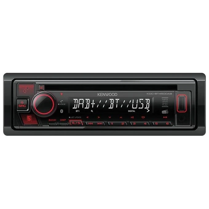 33951 Kenwood Kdc-bt450dab Ricevitore multimediale per Auto Nero 50 W Bluetooth