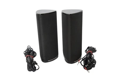 ✅2x Harman Kardon SAT-TS2BQ Lautsprecher Heimkino Boxen Schwarz mit Kabeln✅ - Bild 1 von 4