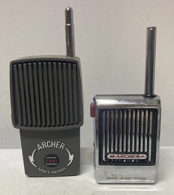Lote De Colección De 2 Radios Archer 2 Vías Radio Shack Walkie Talkies Sin Probar - COMO ESTÁ Foto 1 de 2