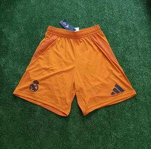 Short Pantalon Court De Football Real Madrid Deuxième Équipement 24/25 Adidas - Picture 1 of 7