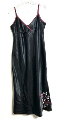 Vestido sin Mangas Floral Negro Valerie Steven’s, Talla M Floral Bordado Cachicho Foto 1 de 4