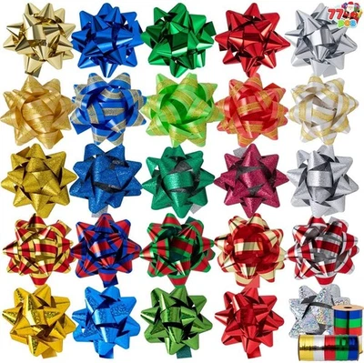 JOYIN 75 PIEZAS 3 pulgadas Navidad 3 en 75 piezas, dorado, azul, verde, rojo, plateado  Foto 1 de 4