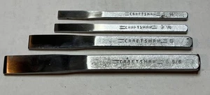 4 Craftsman Machinist Chisels Used  - Picture 1 of 4