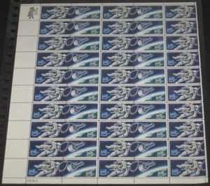 US #1331-2 5¢ Space Twins, Complete sheet of 50, og, NH - Picture 1 of 1