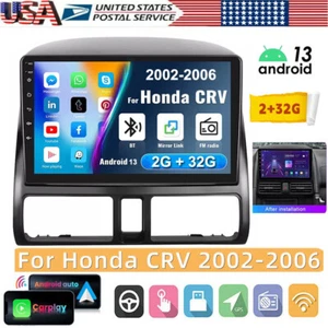 For Honda CR-V 2002-2006 Android 13 Car Stereo GPS Radio CarPlay Bluetooth 2+32G - Bild 1 von 15