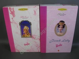 2 1995 1996 Great Eras Collection Barbie Doll SET Grecian Goddess French Lady NR - Picture 1 of 7