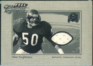 2000 Fleer Greats of the Game Feel the Game Classics Mike Singletary G W Jersey - Picture 1 of 2