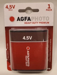 AGFAPHOTO 3R12 4.5V Heavy Duty Flat Battery NEW Exp.06/2026 - Picture 1 of 2