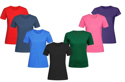 Womens Breathable T Shirt Ladies Cool Dry Running Gym Top Wicking Sports Tee - Image 1 of 2