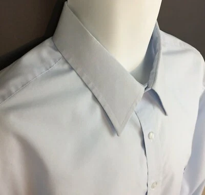 Camisa Para Hombres Puritan Sin Arrugas Abotonada Azul Claro 17 1/2 34/35 O 17 34/35 Foto 1 de 4