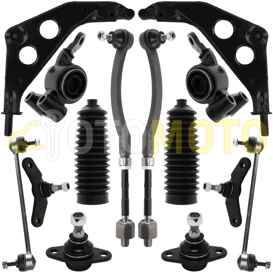 FRANCE AUTO PARTS MINI COOPER S R50 R52 R53 KIT TRIANGLE BRAS DE SUSPENSION ESSIEU AVANT 16 PIECES