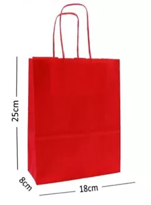 More details for party paper carrier bags with twisted handles ~ gift bag **