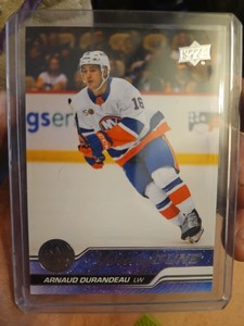 ARNAUD DURANDEAU - YOUNG GUNS. #217. 2023-24 UPPER DECK SERIES 1. NHL. ISLANDERS