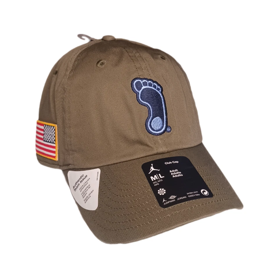 Boné Nike Air Jordan Carolina do Norte salto alcatrão verde militar M/L ajustável - Imagem 1 de 4