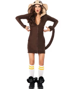 Brand New Fleece Monkey Halloween Costume Leg Avenue 85309 - Picture 1 of 4