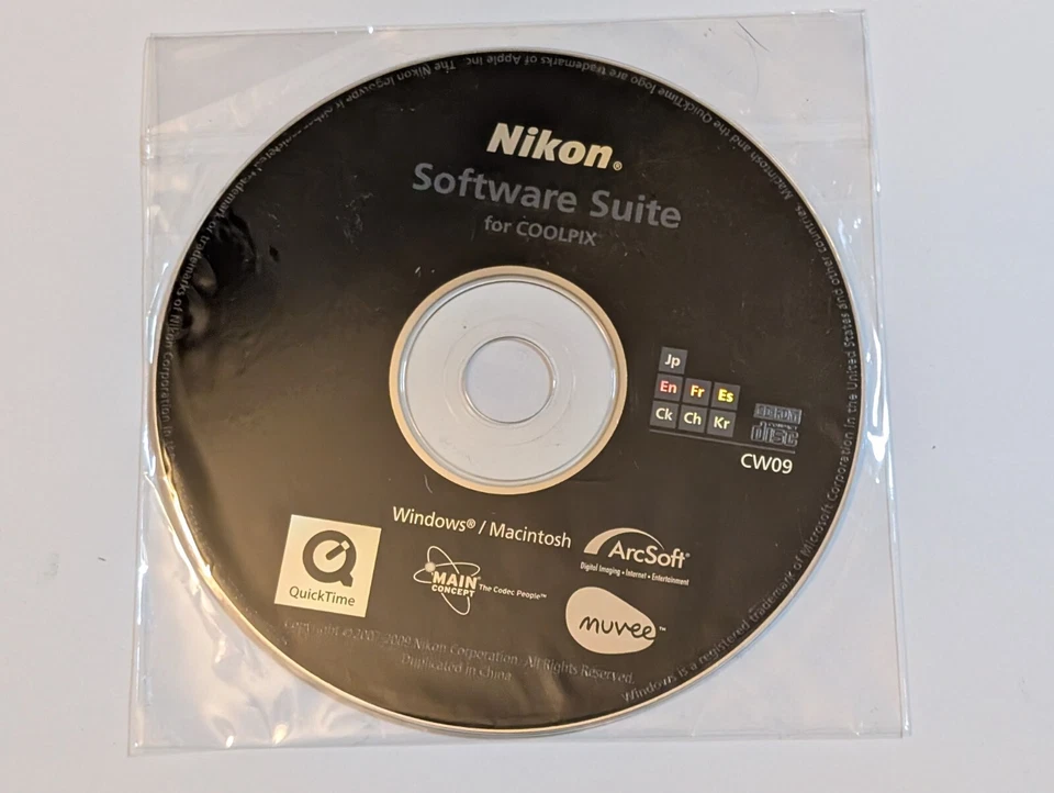 Nikon Software Suite CD for Coolpix Digital Camera - CW07 - Image 1 of 1