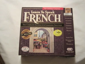Preowned The Learning Company Learn to Speak French Version 7.0 - 3 CD SET - Picture 1 of 5