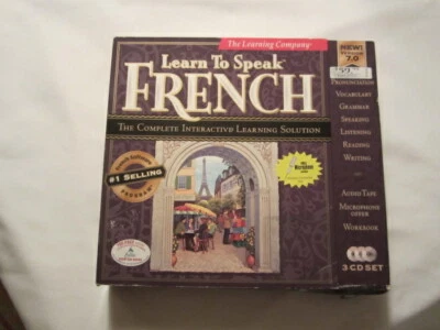 Preowned The Learning Company Learn to Speak French Version 7.0 - 3 CD SET - Image 1 of 4