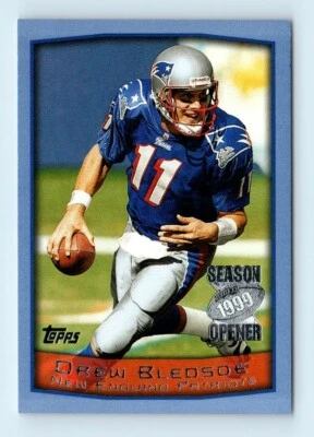 1999 Topps Season Opener Drew Bledsoe New England Patriots #120 - Image 1 of 2