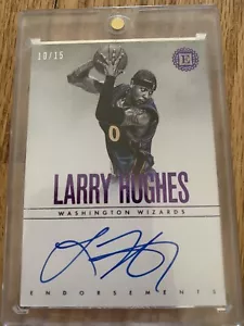 2018-19 Panini umhüllte Vermerke 10/15 Larry Hughes #EN-LHS Auto selten/15 - Bild 1 von 8