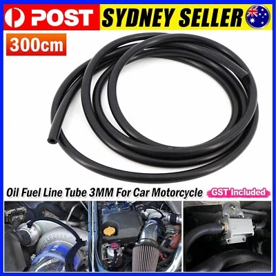 3 Meters  Silicone Vacuum Hose Gas Oil Fuel Line Tube 3MM For Car Motorcycle AU - image 1 of 4