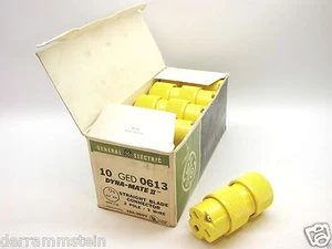 Box mit 10 GE GED0613 Dyna-Mate II gerade Klinge Steckverbinder 6-15R 250V 15A t10 - Bild 1 von 5