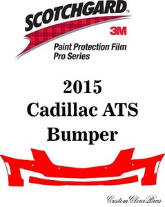 3M Scotchgard Paint Protection Film Pro Series Clear Bra Kit 2015 Cadillac ATS - Picture 1 of 3
