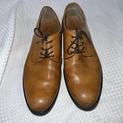 Zapatos de vestir Oxford de cuero para hombre Stafford talla 9,5 M marrón puntera 014-1087 Foto 1 de 4
