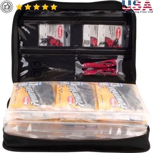 Soft Bait Binder Fishing Tackle Organizer Heavy Duty Storage System Easy Carry - Picture 1 of 8