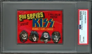 1978 Donruss Kiss 2nd Series Sealed/Ungeöffnet Wax Pack Gene Simmons PSA 8 NM-MT - Bild 1 von 3