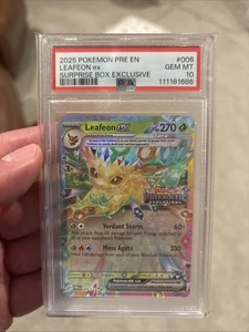 Leafeon ex - (Prismatic Evolutions Stamp) 006/131 PSA 10 - Bild 1 von 2