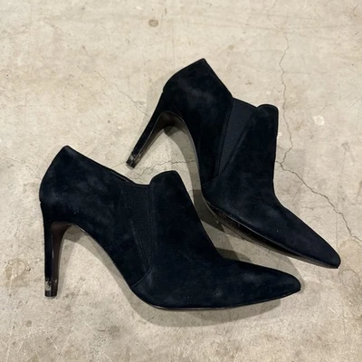 Ботинки на высоком каблуке Cole Haan черные замшевые Grand OS Allaire Shootie II размер 11 B - Изображение 1 из 4