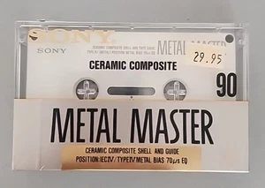 Sony Metal Master Ceramic Composite Cassette Tape Type IV 90, Old Stock, SEALED! - Picture 1 of 7